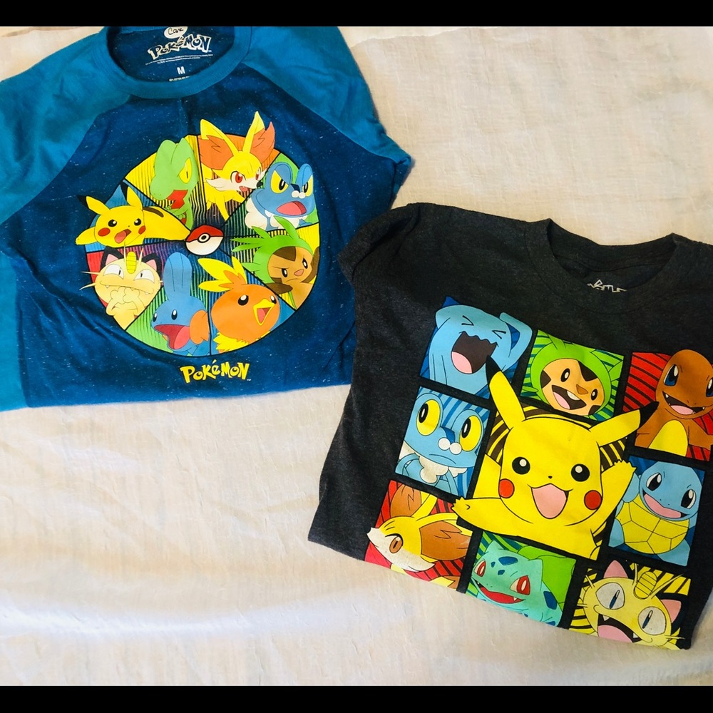 $8 for set ~Boys Pokémon shirts~ NWOT  size 8